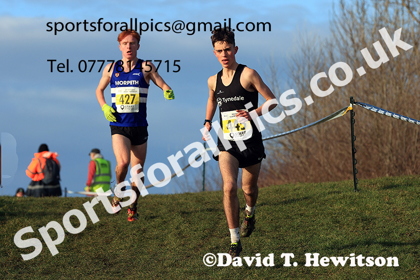 Mens under-17s 2024 NECAA Cross Country Champs., Temple Park, South Shields. Photo: David T. Hewitson/Sports for All Pics